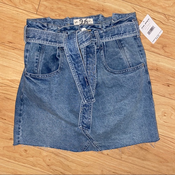 Free People Mid Indigo Jean Skirt - Picture 5 of 7